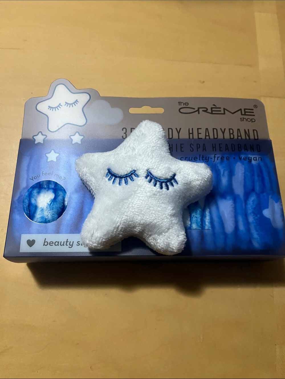 The Crème Shop White Star Plush Spa Headband